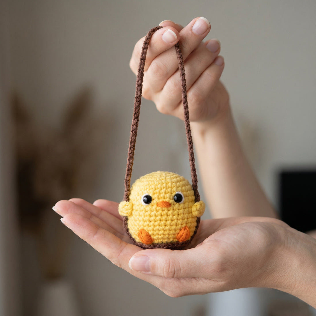 Little Chick crochet character handmade by Berry Bow